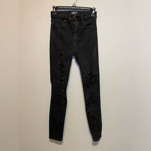 Abercrombie & Fitch Black Ripped Jeans